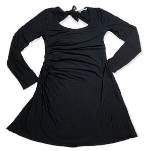 ALC black jersey knit long sleeve mini dress